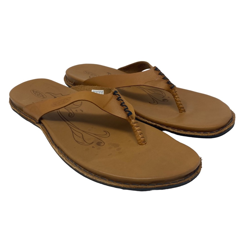 Keen Womens Alman Flip Flop Leather Sandals - Size 11